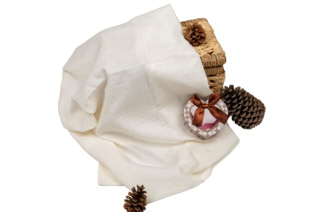 Sema Baby Çok Amaçlı Müslin Örtü 100X80 Cm - Ekru 8682476853148