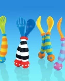 NUBY Kolay Kavrama Çatal Ve Kaşık Seti Wackyware