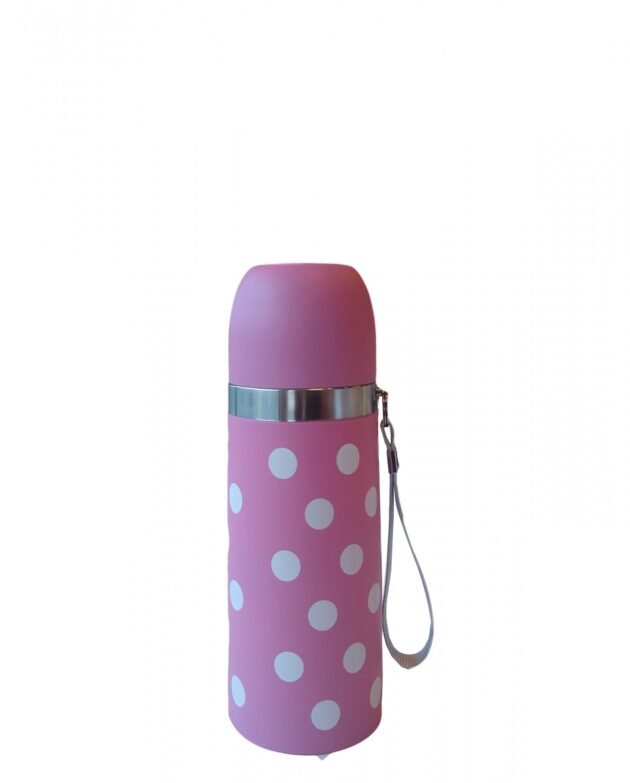 Sema Baby Puantiyeli Bebek Termosu 350 Ml - Pembe