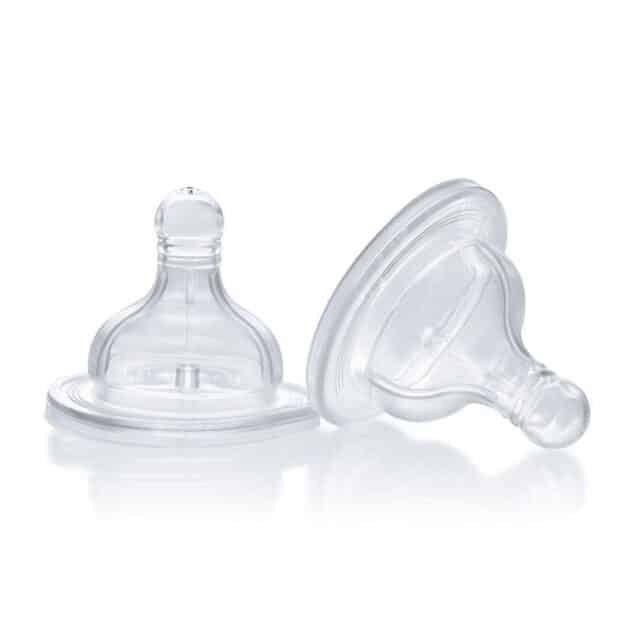 Chicco Wellbeing Biberon Emziği 6 Ay+ Mama Akış 2'Li Silikon - Image 2