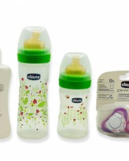 Chicco 4'lü Fırsat Paket(Şampuan Biberonx2 Emzik) - Kız