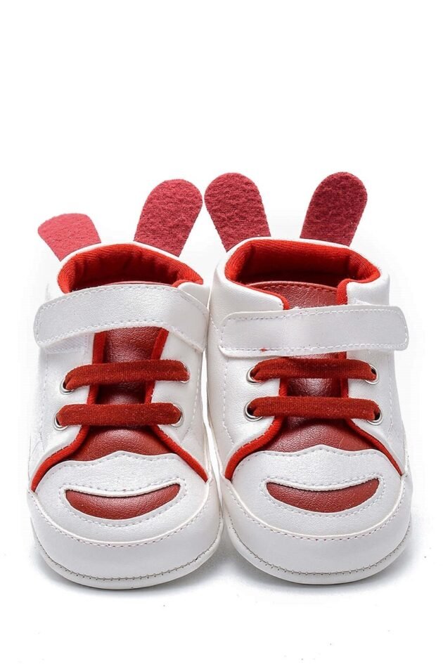 First Step Tavşan Kulaklı Patik - Kırmızı 8-12 Ay / No.18