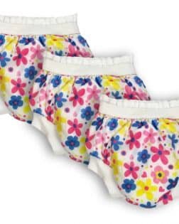 Sema Baby 3'lü Desenli Lüks Alıştırma Külodu  No.1 10-15 kg - Flowers