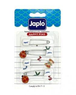 Japlo Emniyetli Çengelli İğne 4'lü - Beyaz
