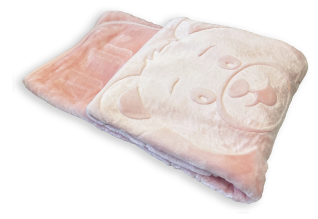 Minigold Yenidoğan Peluş Battaniye - Ayıcık Pembe
