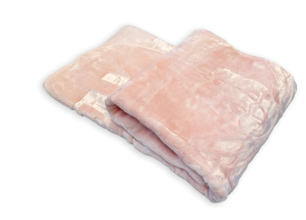 Minigold Yenidoğan Peluş Battaniye - Kuş Pembe