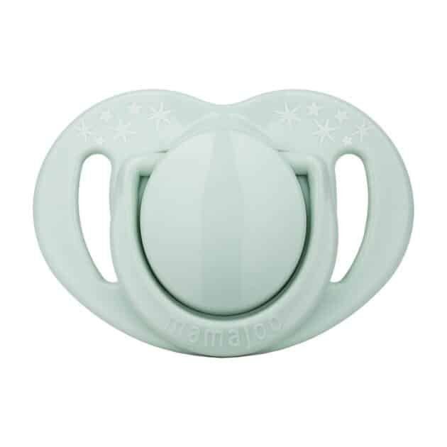 Mamajoo Sterilizasyon &Amp; Saklama Kutulu Powder Green Desenli İkili Ortodontik Emzik / 0 Ay+ - Image 2
