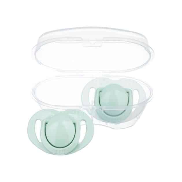 Mamajoo Sterilizasyon &Amp; Saklama Kutulu Powder Green Desenli İkili Ortodontik Emzik / 0 Ay+ - Image 5