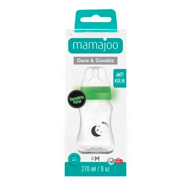 Mamajoo Gece &Amp; Gündüz Biberonu 270 Ml &Amp; Anti-Kolik Biberon Emziği No:2 / M - Image 6