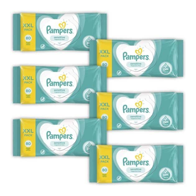 Prima Pampers Baby Sensitive Islak Havlu 6X80 Yaprak