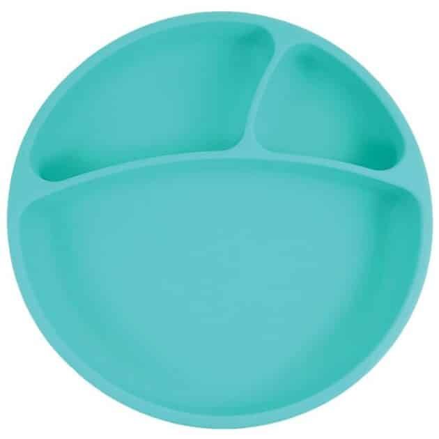 Oioi Porsiyon Vakum Tabanlı Silikon Tabak  - Aqua Green