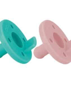 Oioi Ortodontik Silikon 2 li Emzik - Aqua Green - Pinky Pink