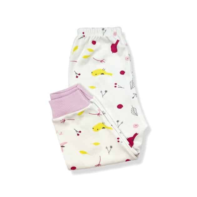 Sema Baby Happy Birds Bebek Pijama Takımı Pembe 0-3 Ay - Image 3