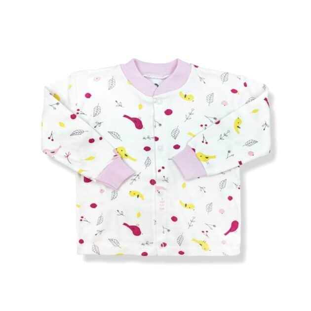 Sema Baby Happy Birds Bebek Pijama Takımı Pembe 3-6 Ay - Image 2