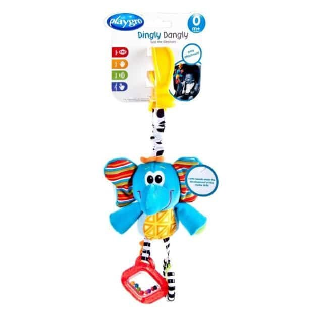 Playgro Munchimal Peluş Aktivite Ve Puset Oyuncağı - Fil