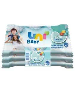 Uni Baby Aktif Ekstra Hijyen Cep Mendil 24+ Ay 3x15 Adet