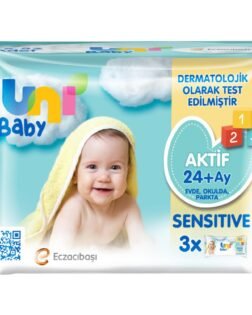 Uni Baby Aktif Sensitive Bebek Islak Mendil 24+ Ay 3x52 Adet
