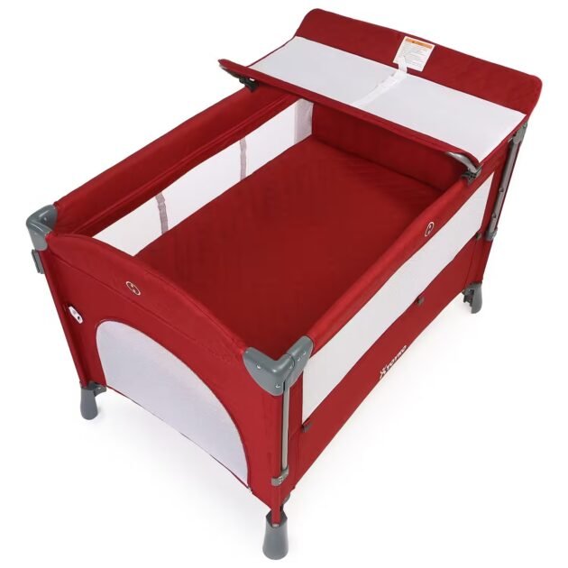 Yoyko Exclusive Comfort 8 in 1 Anne Yanı Park Yatak Oyun Parkı 70x110 - Bordo - Image 7