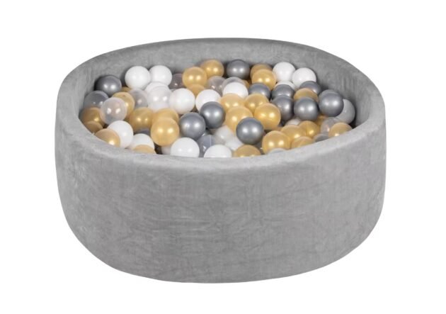 Comfymax Oyun Alanı Ve Top Havuzu 200 Top Gold/Gri/Beyaz/Şeffaf - Image 2