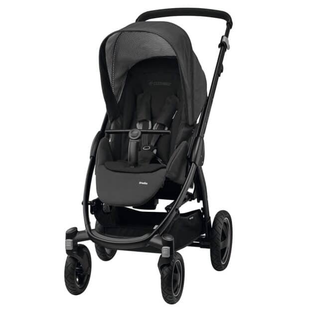 Maxi-Cosi Stella Bebek Arabası Black Raven / Cabriofix Essential Black Oto Koltuğu Hediyeli - Image 2