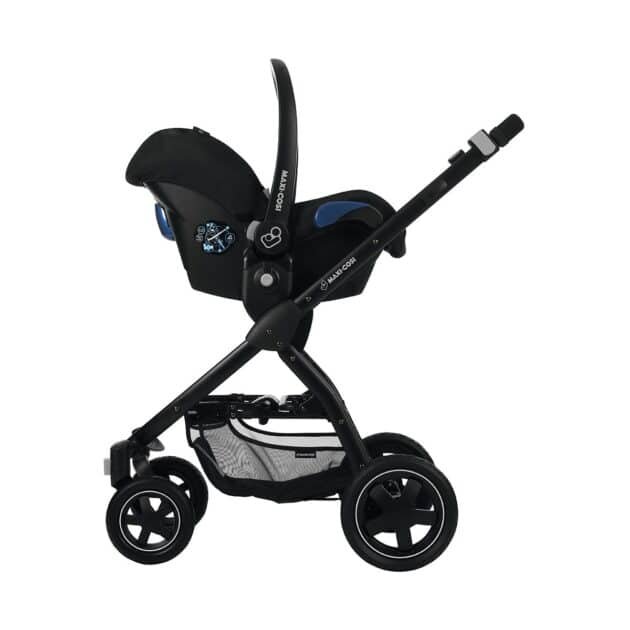 Maxi-Cosi Stella Bebek Arabası Black Raven / Cabriofix Essential Black Oto Koltuğu Hediyeli - Image 4