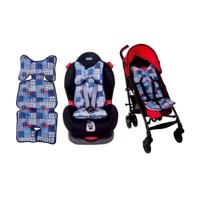Sema Baby Sevi Puset Ve Oto Koltuğu Minderi - Lacivert Puantiyeli - Image 2