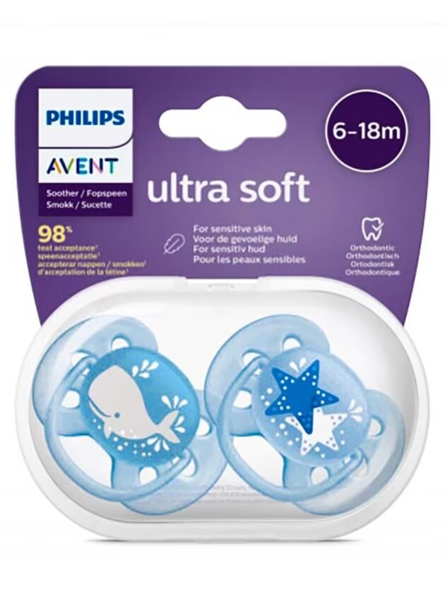 Philips Avent Ultra Soft Emzik 6-18 Ay 2Li Erkek Scf223/03 - Image 2
