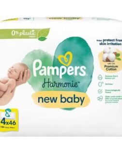 Prima Pampers Harmonie New Baby Yenidoğan Islak Havlu 4x46 Adet (184 Yaprak)
