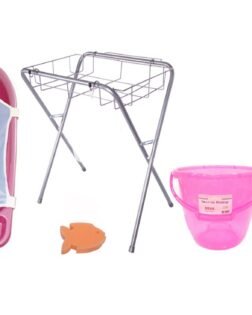 Sema Baby Lüks Bebek Banyo Seti 6 Parça - Pembe