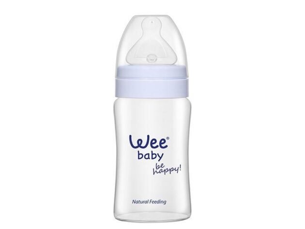 Wee Baby Isıya Dayanıklı Gaz Önleyici Geniş Ağızlı Biberon 180Ml