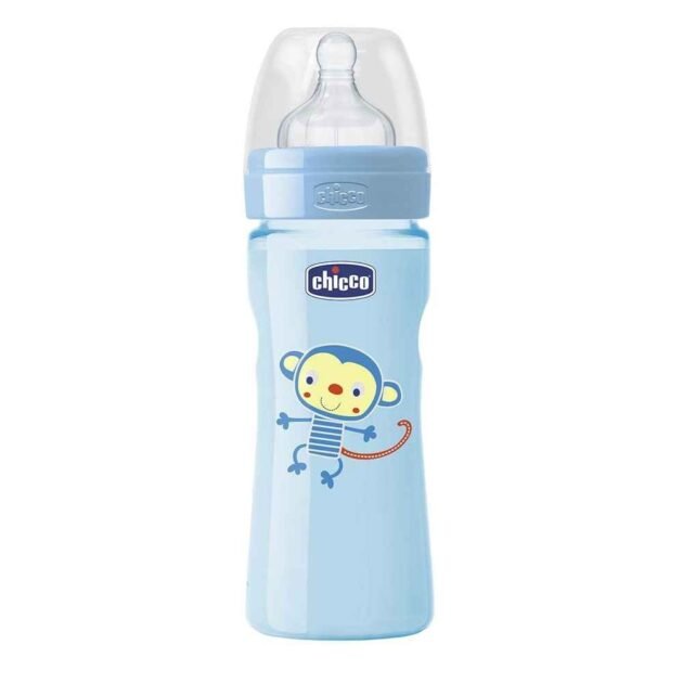 Chicco Biberon 250 Ml Renkli Erkek Silikon Akış Ayarlı