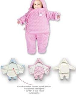 Sevi Bebe Ayaklı Kundak Battaniye Unisex Desenli