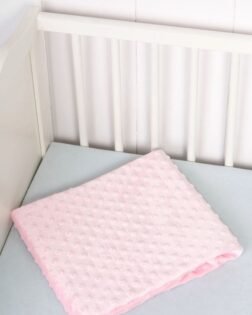 Sema Baby Fluffy Battaniye (Kabartma Desenli) - Pembe