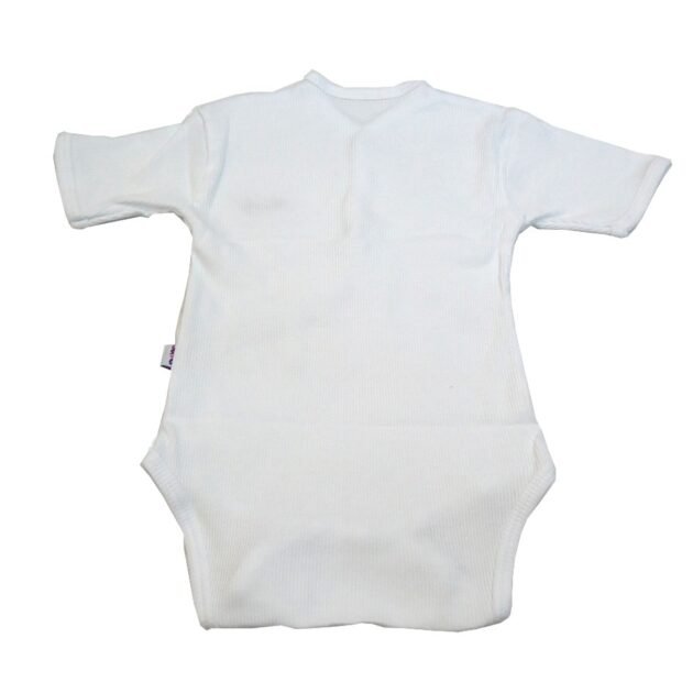Sema Baby Yarım Kol Kaşkorse Badi (Body) - Beyaz 0-6 Ay - Image 2