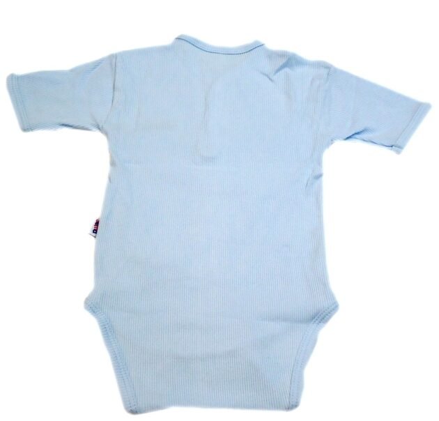Sema Baby Yarım Kol Kaşkorse Badi (Body) - Mavi  0-6 Ay - Image 2