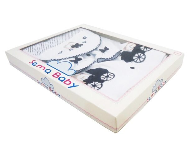Sema Baby 5'Li Premature Puanlı Set - Mavi - Image 2