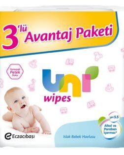 Uni Wipes 60 l1 Islak Havlu Mendil - 3 lü Paket