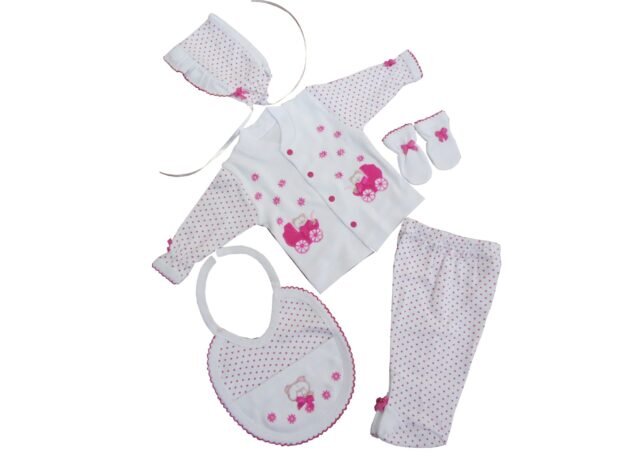 Sema Baby 5'Li Premature Puanlı Set - Pembe