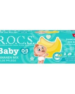 Rocs Baby Süt Dişler için  Muz Püresi 0-3 Yaş Diş Macunu 45 ml